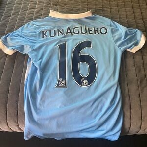 Authentic Sergio Kun Aguero Jersey (Worn less than 5 times)